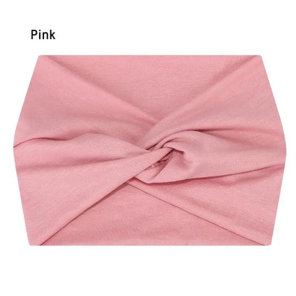 Wide Elastic Sports Headband – Yoga, Pilates & Fitness Sweatband for Women