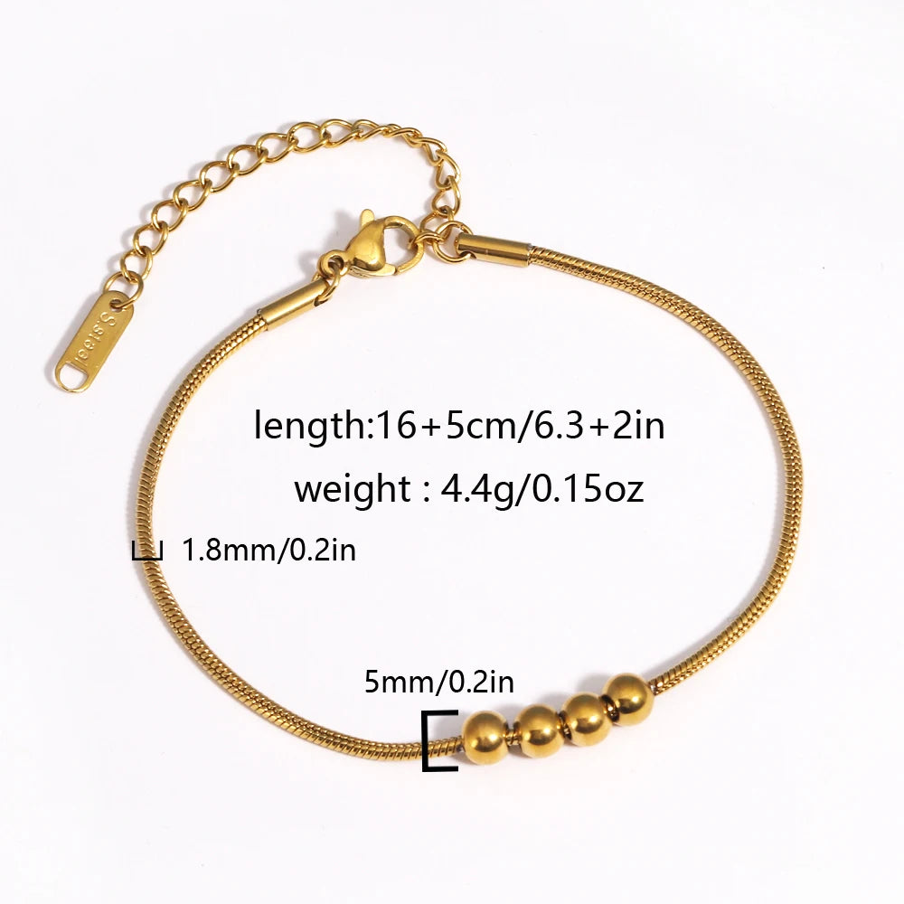 Chunky Gold Plated Stainless Steel Link Chain Bracelet