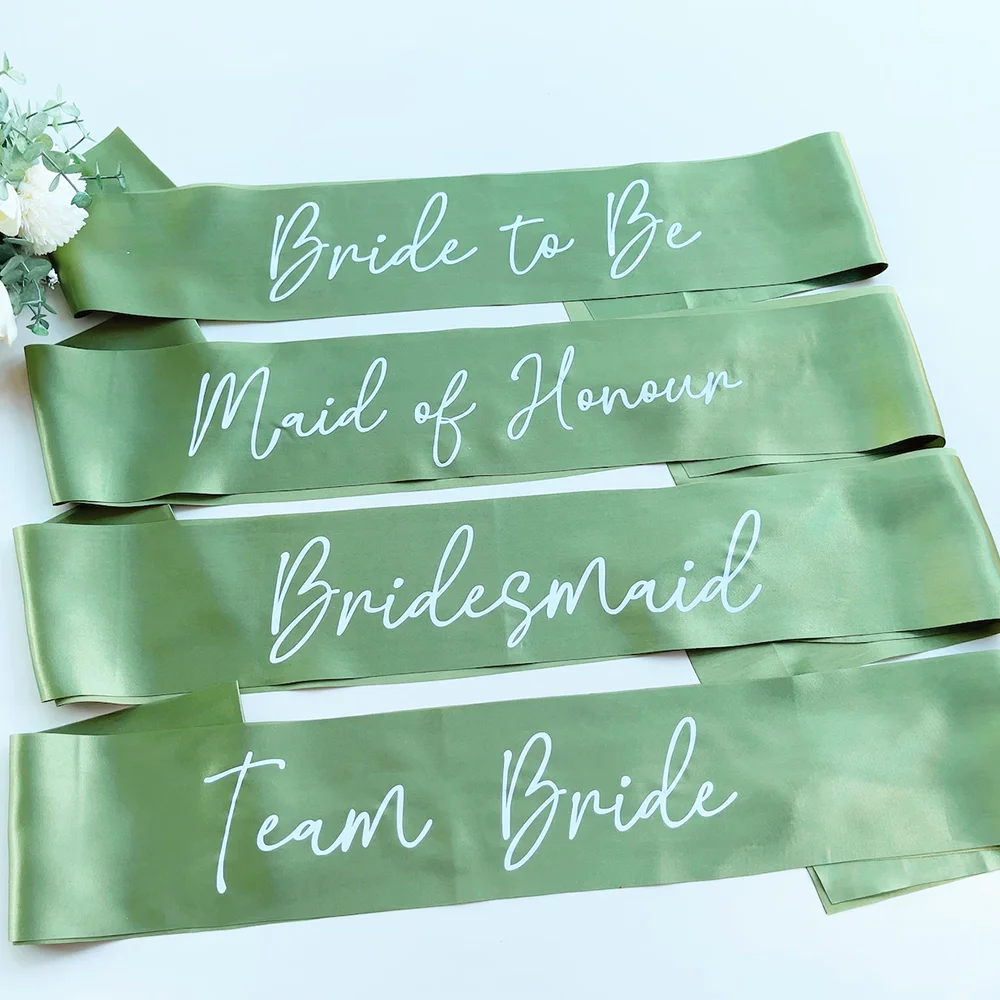 Bride & Bridesmaid Sash Bachelorette Party