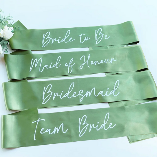 Bride & Bridesmaid Sash Bachelorette Party