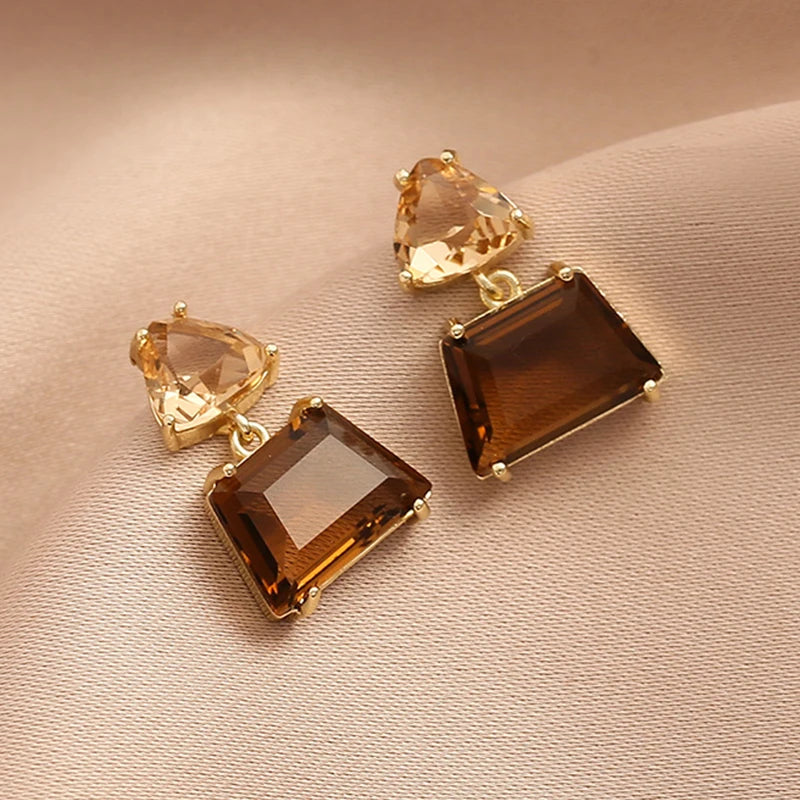 Cubic Zirconia Water Drop Earrings for Women – Crystal Pendant