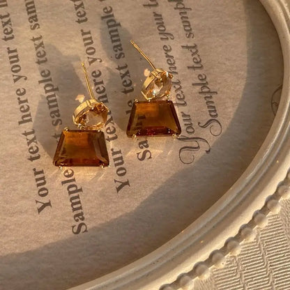 Cubic Zirconia Water Drop Earrings for Women – Crystal Pendant