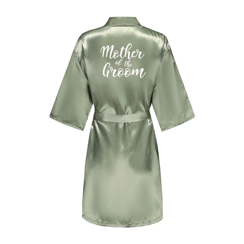 Bride & Bridesmaid Short Satin Robe