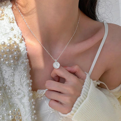 925 Silver Tulip Flower Pendant Necklace