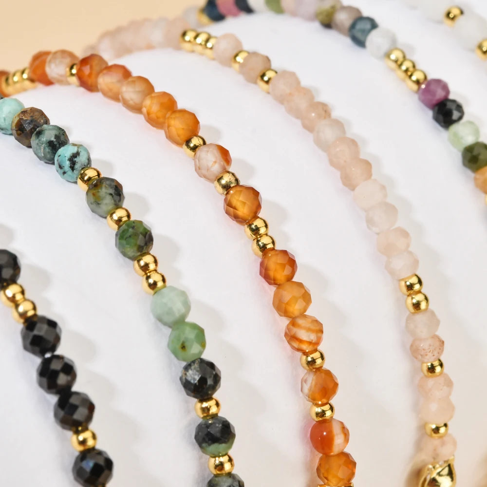 Natural Stone Turquoise Beads Bracelet for Women