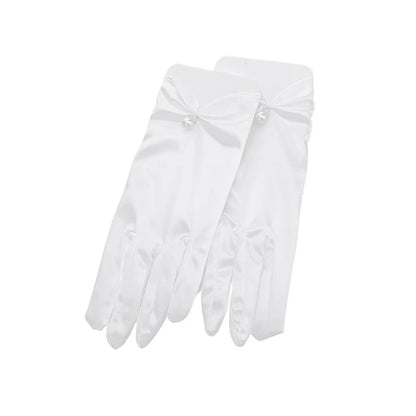 Mesh Lace Bridal Gloves Short Wrist Length