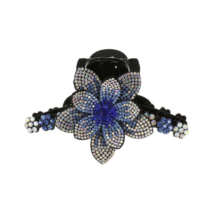 Flower Rhinestone Hair Claw Clips – Fashion Hairgrip Barrettes for Women & Girls