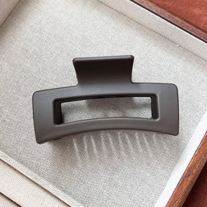 Korean Matte Acrylic Hair Claw Clamp – Geometric Cross Crab Clip Barrettes for Women