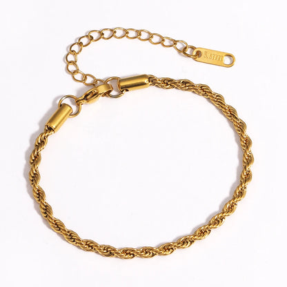 Chunky Gold Plated Stainless Steel Link Chain Bracelet