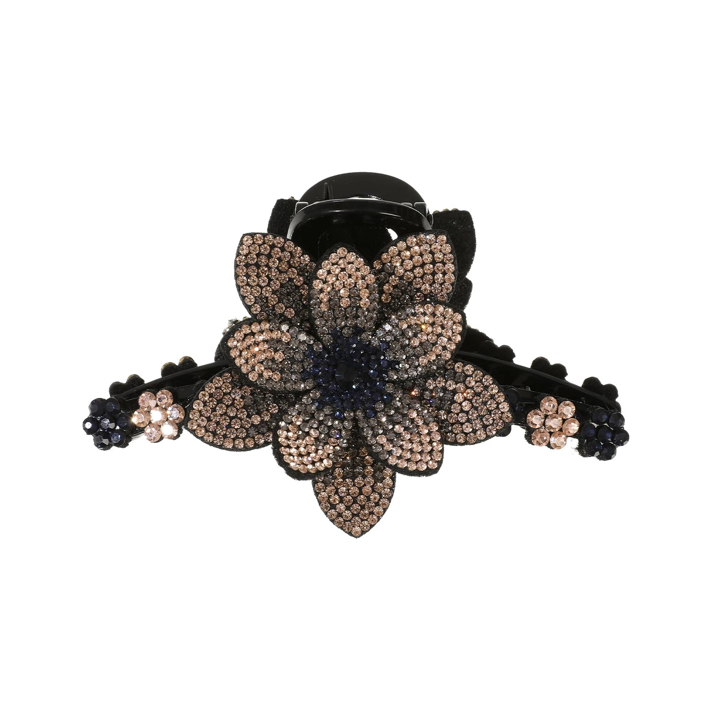 Flower Rhinestone Hair Claw Clips – Fashion Hairgrip Barrettes for Women & Girls