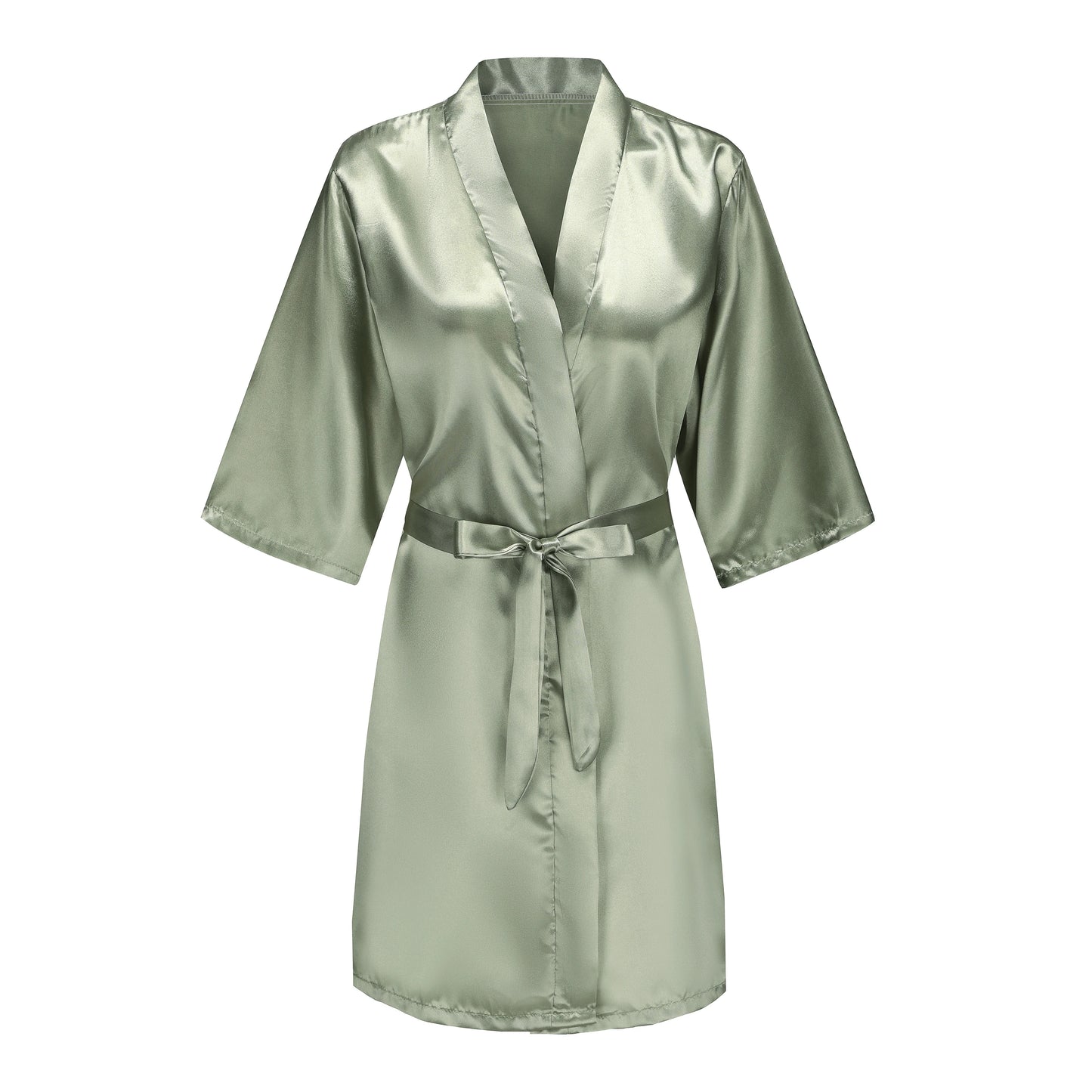 Bride & Bridesmaid Short Satin Robe