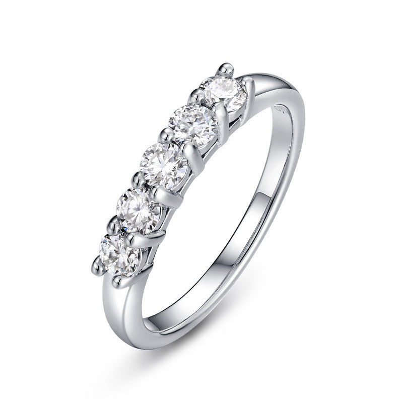 Moissanite Tanabata Valentine's Day Ring by edenista