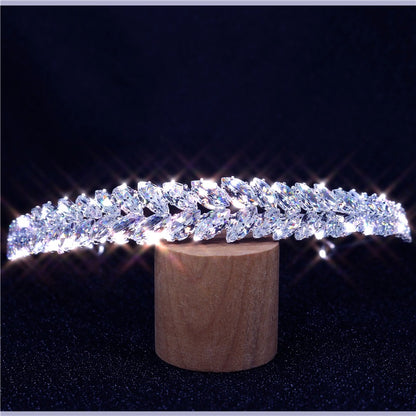 Baroque Rhinestone Bride Crown Crystal Hair Band by edenista
