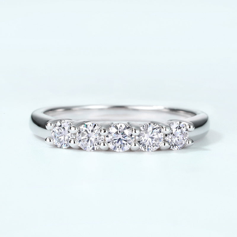 Moissanite Tanabata Valentine's Day Ring by edenista
