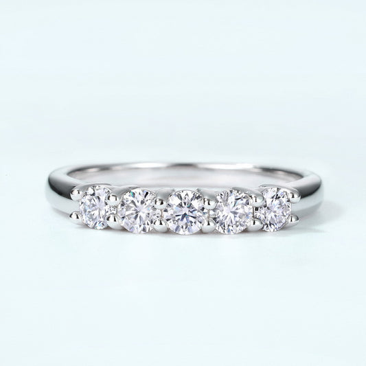 Moissanite Tanabata Valentine's Day Ring by edenista