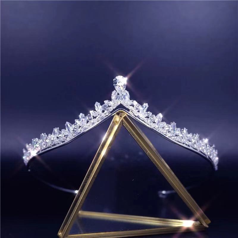 Baroque Rhinestone Bride Crown Crystal Hair Band by edenista