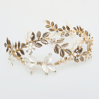 Vintage Gold Bridal Crown Hair Accessories by edenista