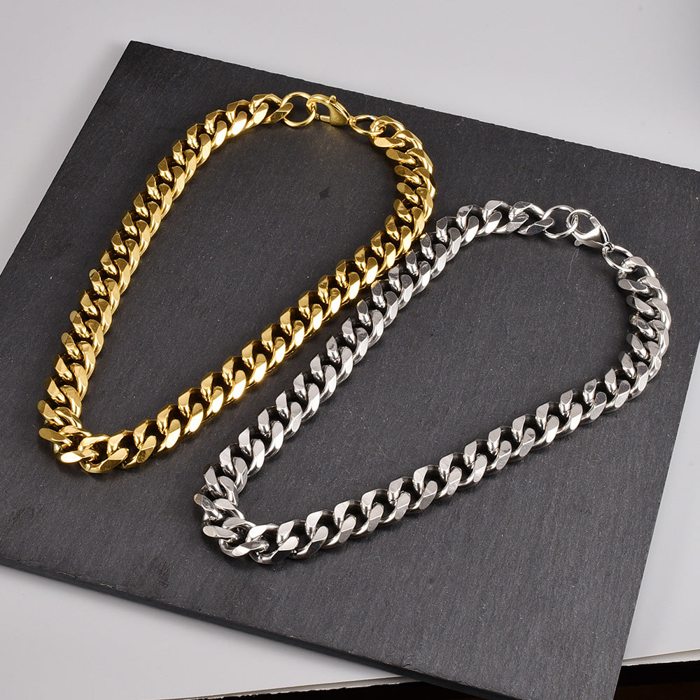 Stainless Steel Cuban Chain Necklace by edenista