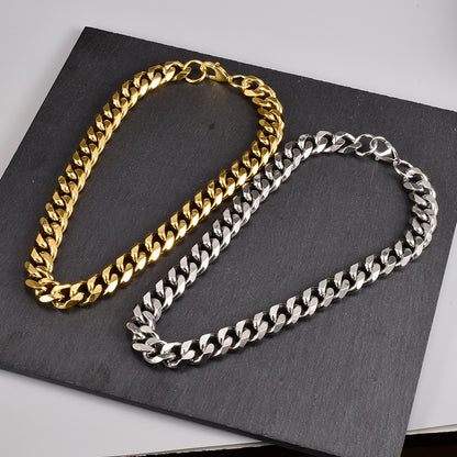 Stainless Steel Cuban Chain Necklace by edenista