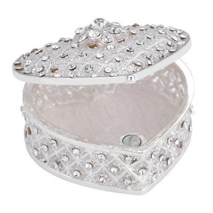 Metal Craft Jewelry Box Heart-shaped Jewelry Box Gold-plated Ornaments