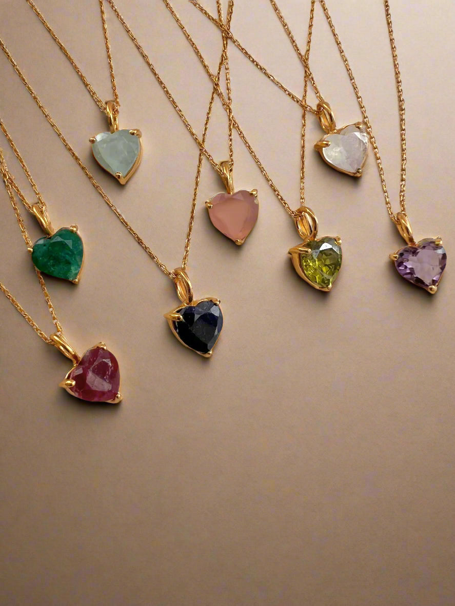 May Birthstone Chain Necklace