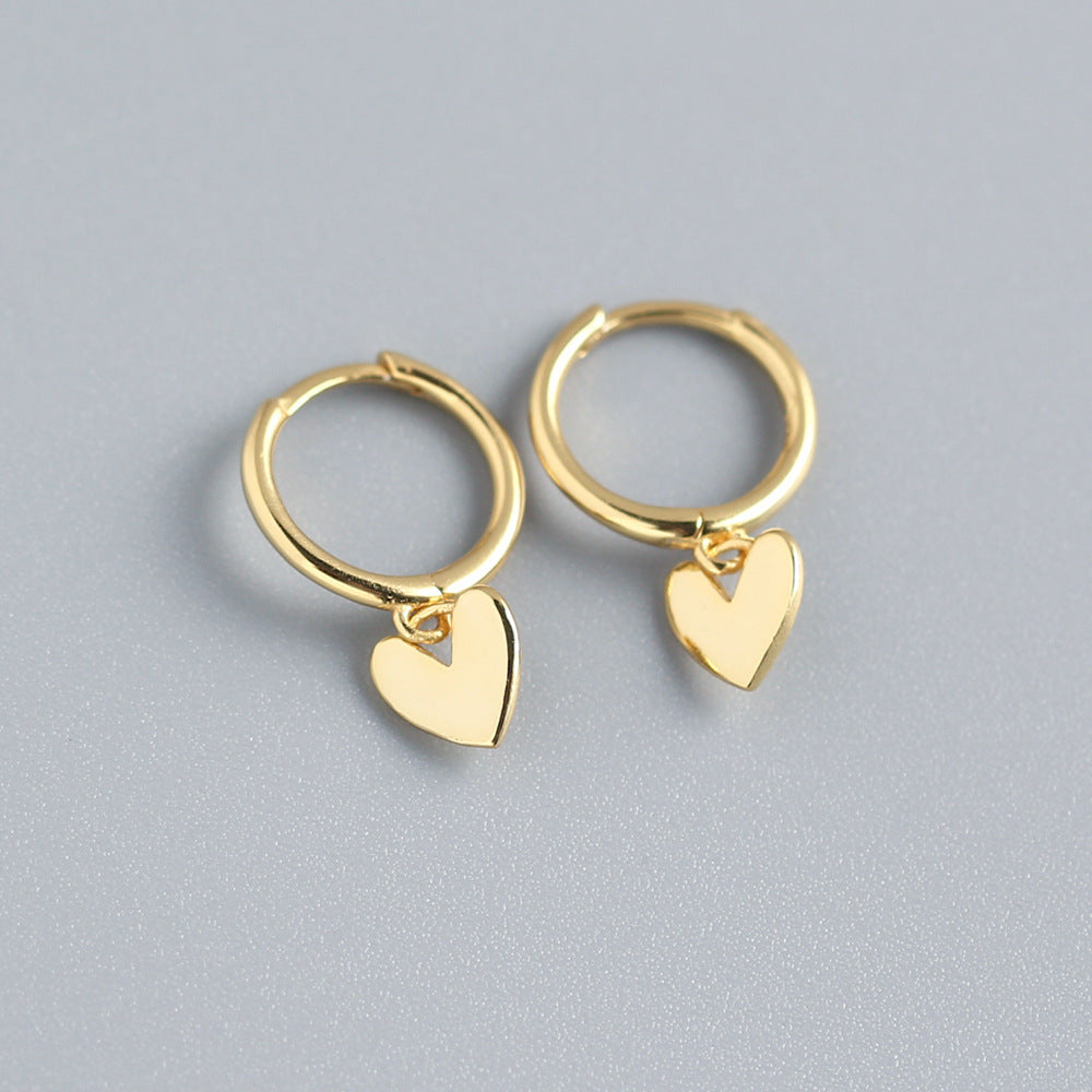 Love Heart Earrings Premium Temperament Earrings Jewelry by edenista