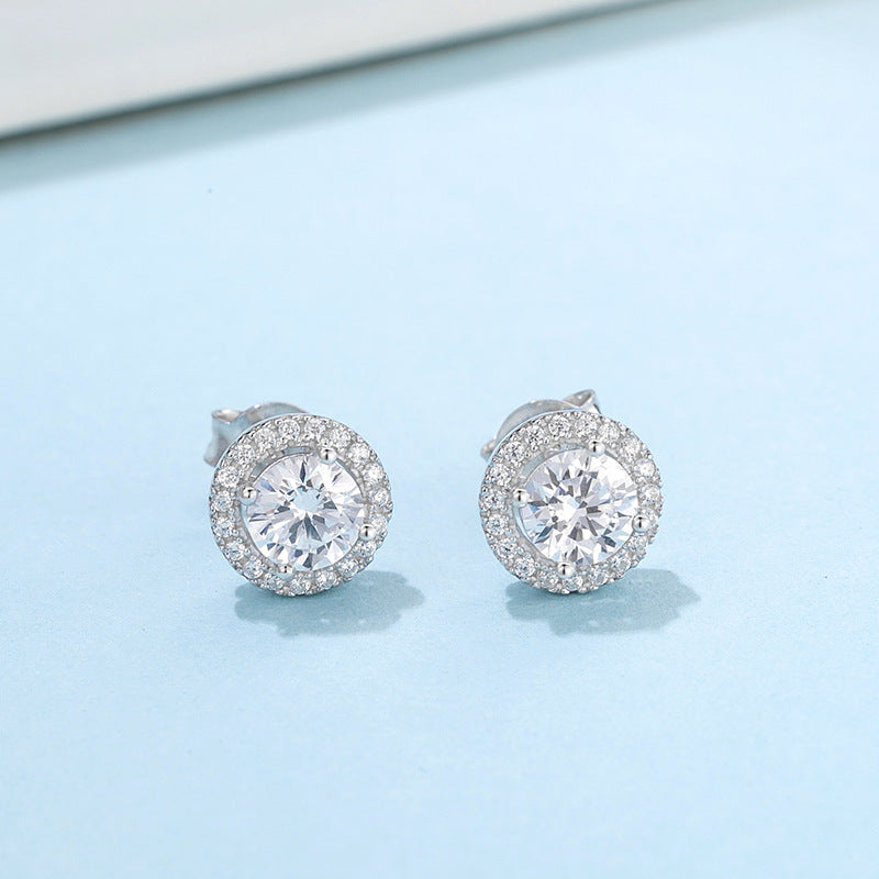 S925 Sterling Silver Moissanite Jewelry Set by edenista