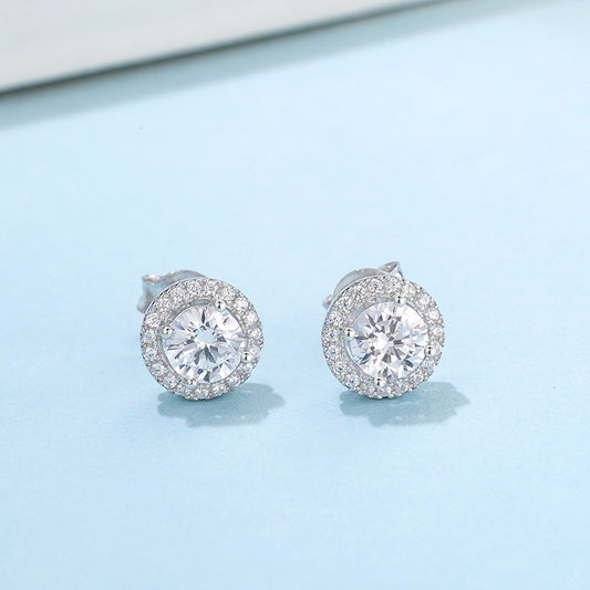 S925 Sterling Silver Moissanite Jewelry Set by edenista