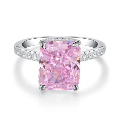 S925 Sterling Silver Ring Female High Carbon Diamond by edenista