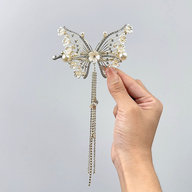 Lily Butterfly Banana Clip Mori Style by edenista