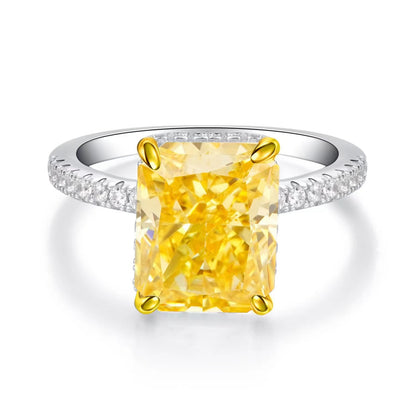 S925 Sterling Silver Ring Female High Carbon Diamond by edenista