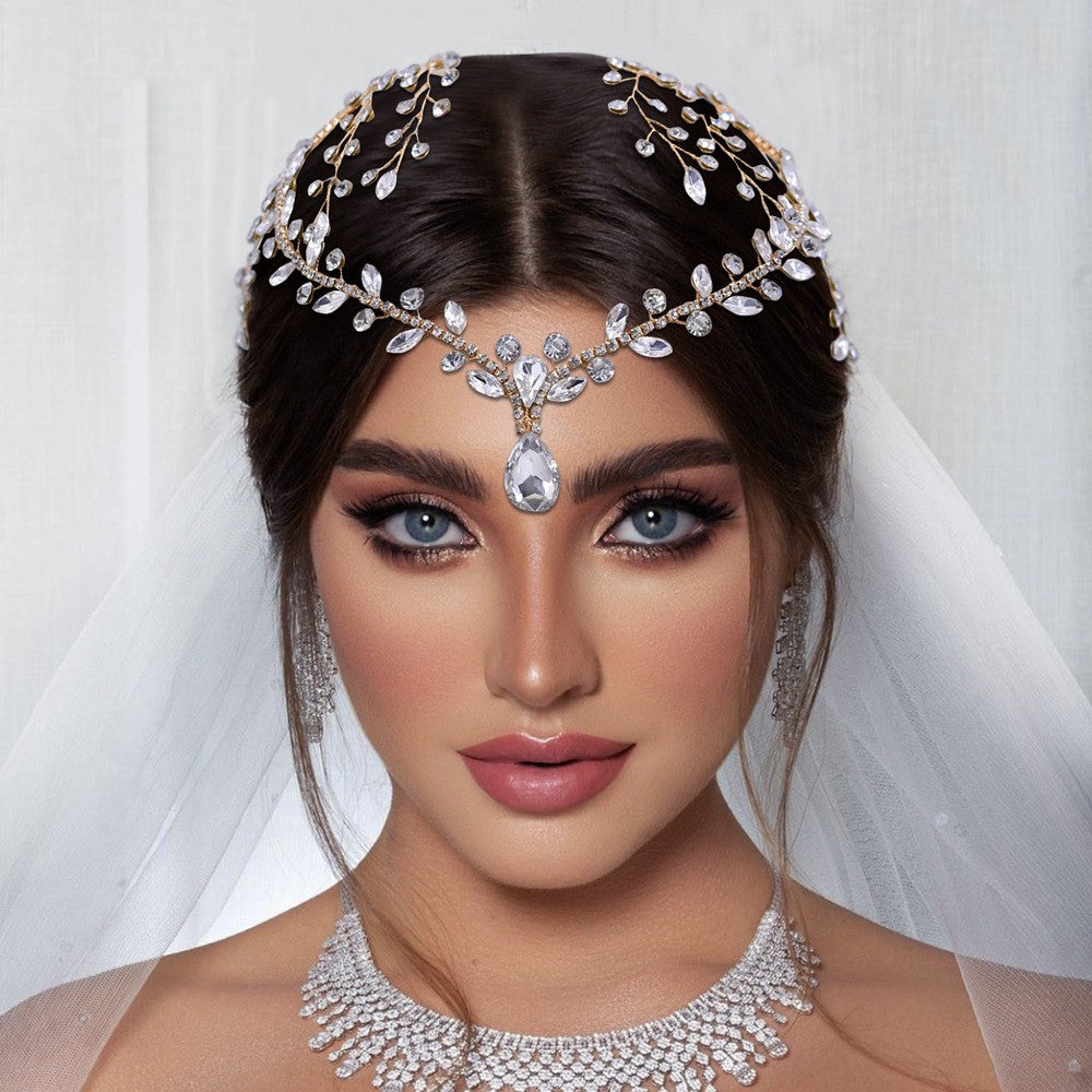 Bridal Tiara Rhinestone Wedding Hair Accessories by edenista