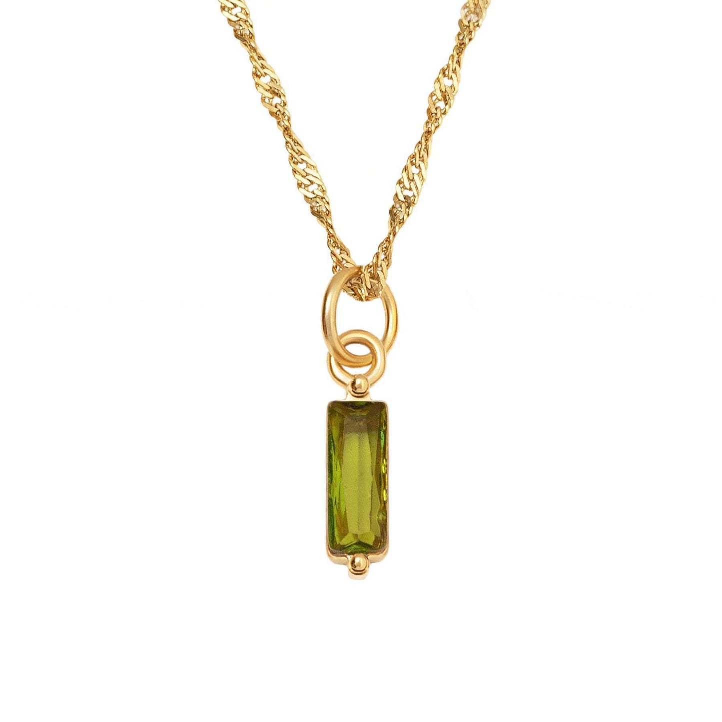 Color Twelve Birthstone Necklace Electroplating by edenista