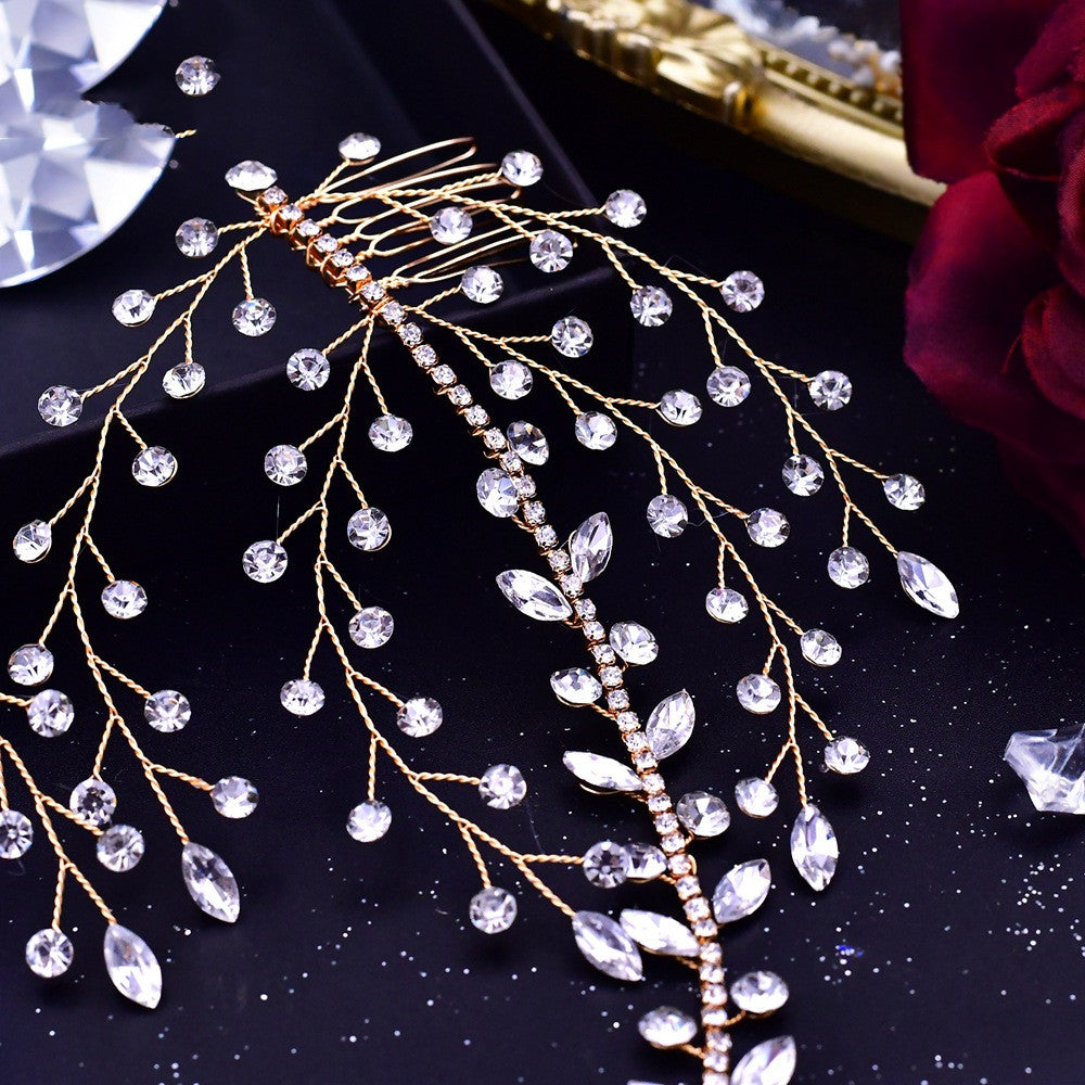Bridal Tiara Rhinestone Wedding Hair Accessories by edenista