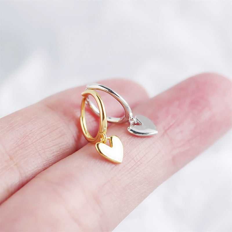 Love Heart Earrings Premium Temperament Earrings Jewelry by edenista