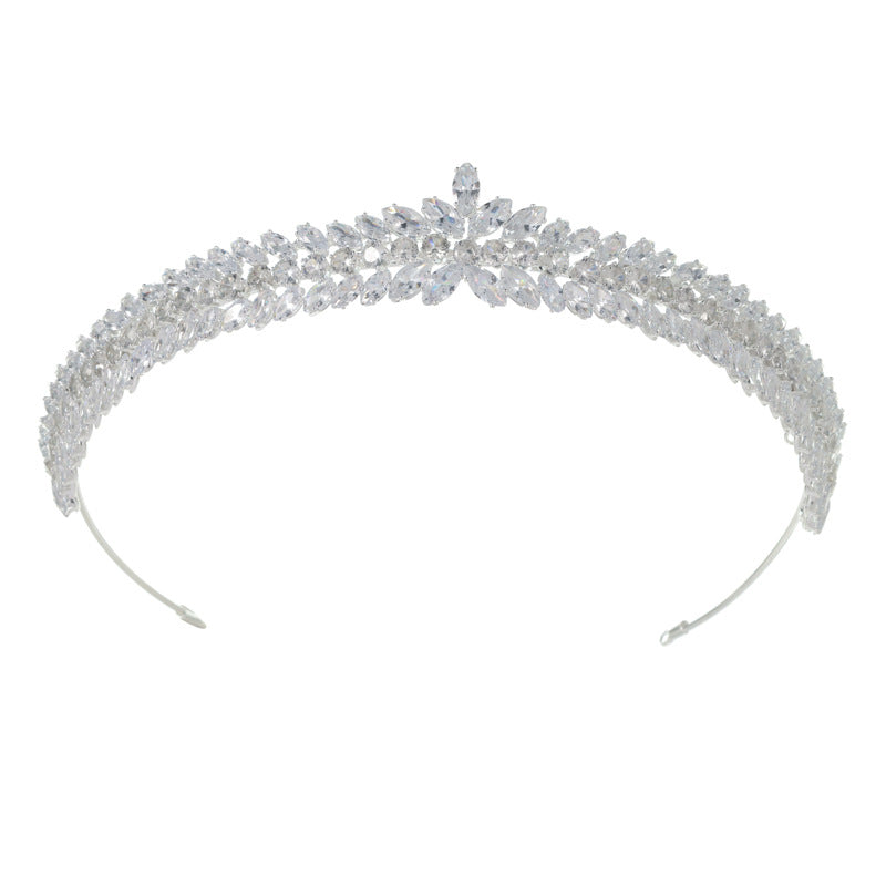 Zircon Crown Wedding Dress Bride Jewelry Crown by edenista