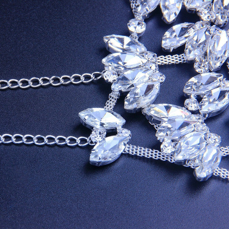 Exaggerated Fashion Rhinestone Mask For Halloween by edenista