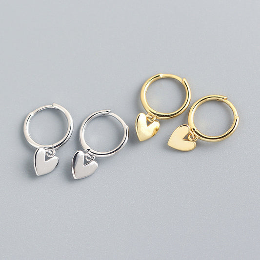 Love Heart Earrings Premium Temperament Earrings Jewelry by edenista