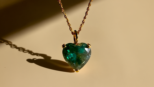 May Birthstone Chain Necklace