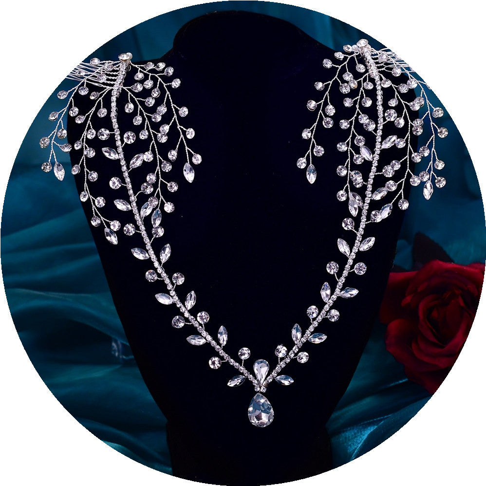 Bridal Tiara Rhinestone Wedding Hair Accessories by edenista