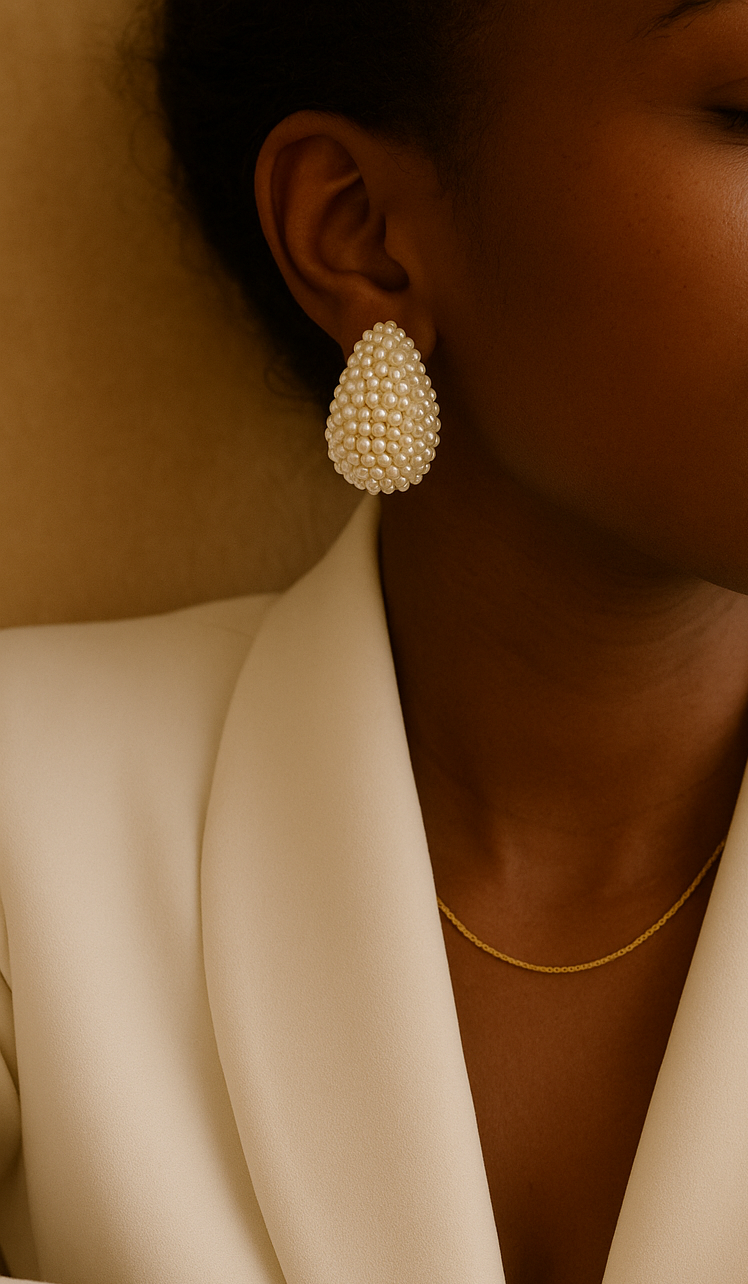 Pearl Dome Earrings