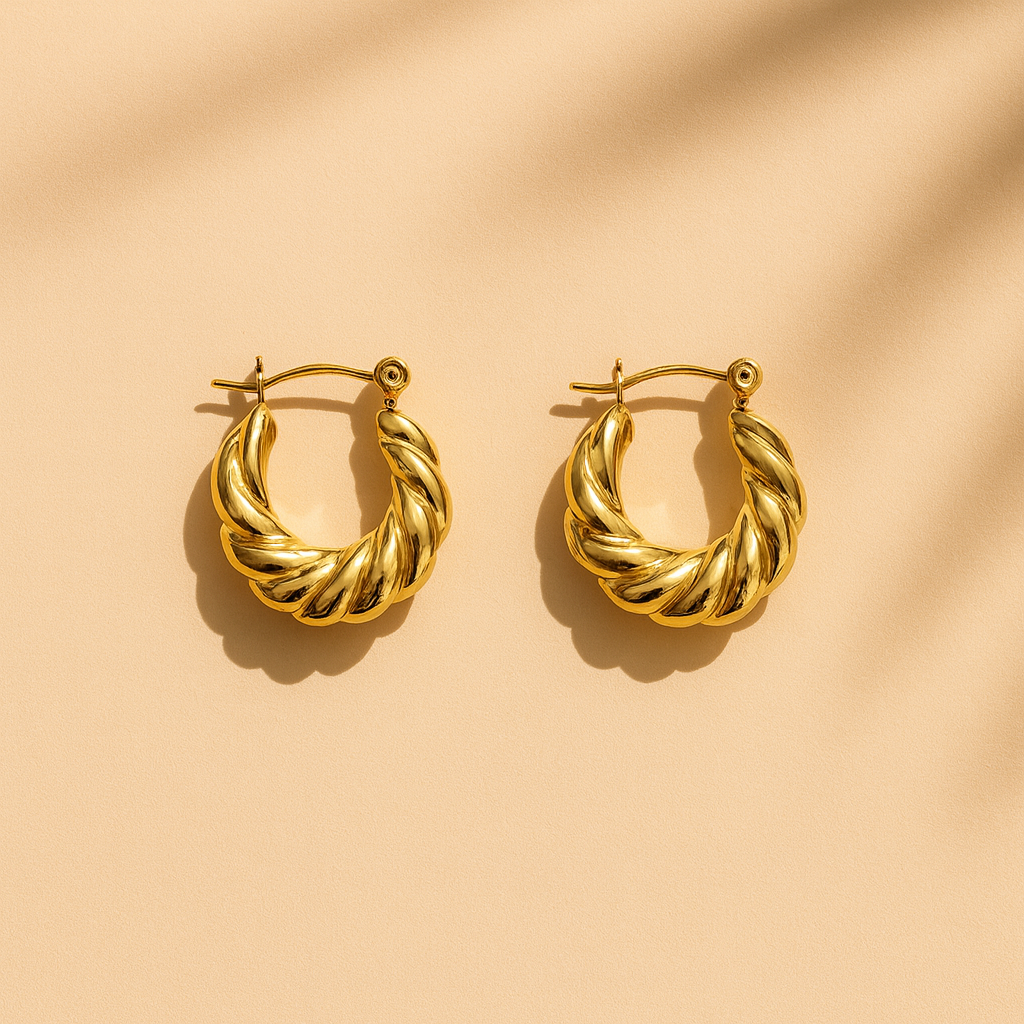 Serena Twist Hoops