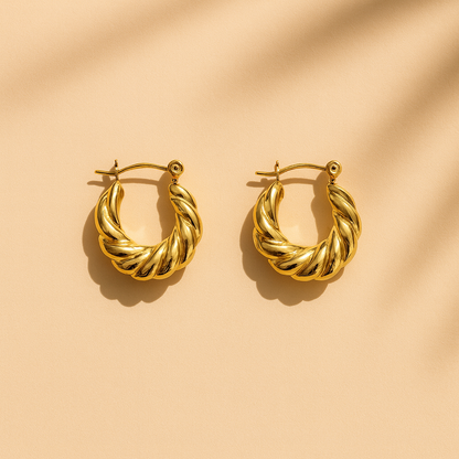 Serena Twist Hoops