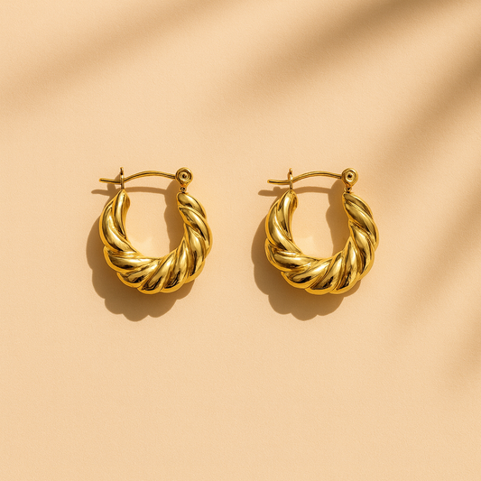 Serena Twist Hoops